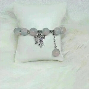 Girls Butterfly Beaded Bracelet